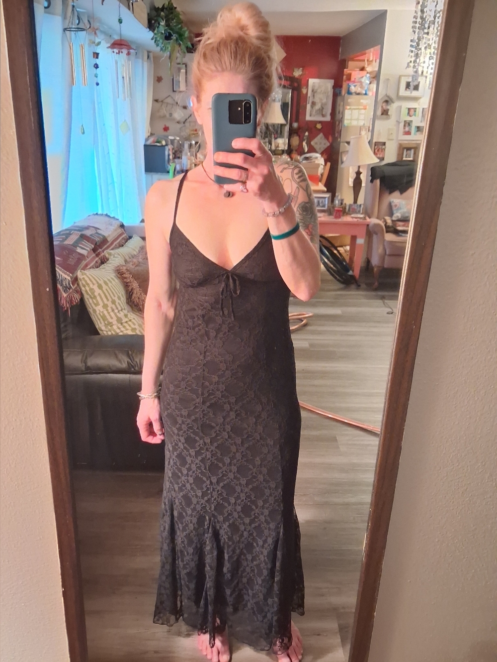 💜Fusionista💚BUY 1 GET 1 FREE💜Spaghetti Strap Lace Dress Sz S